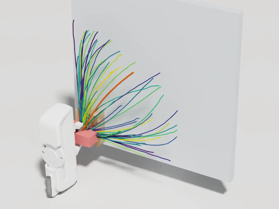 Planar: trajectory ensemble at grasp closure